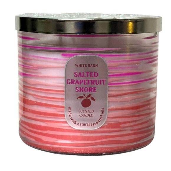 Bath & Body Works Other - Bath and Body Works - Salted Grapefruit Shore White Barn Scented Candle 14.5 Oz